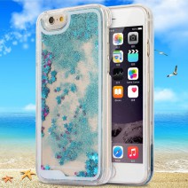 Dynamic Liquid Glitter Sand Quicksand Star For iphone 6 case 4.7'' Crystal Clear phone Back Cover coque For iphone 6s Plus case