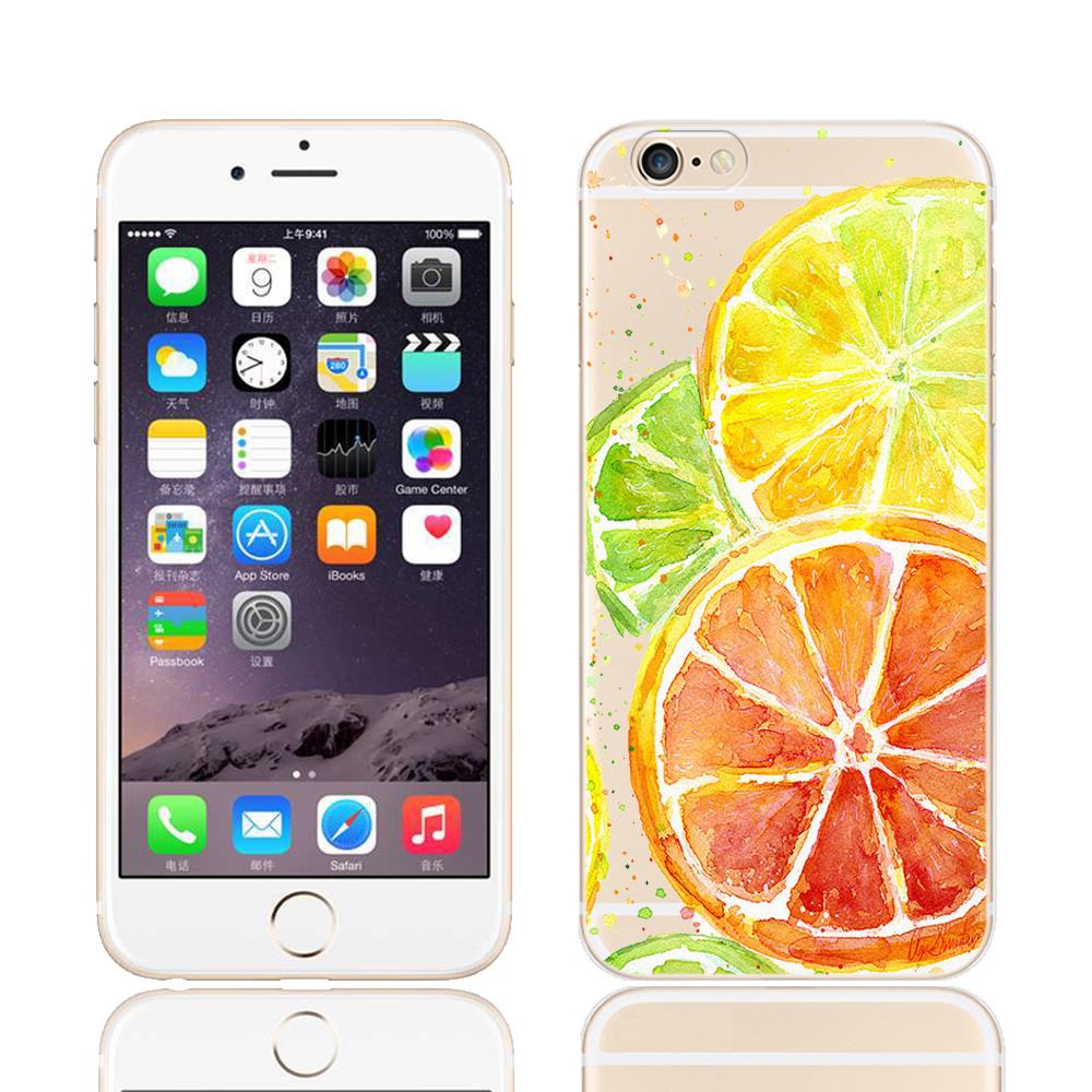 Fruit Pineapple Lemon Banana TPU Soft Silicon Transparent Thin Case Cover Coque For Apple iPhone 4 4S 5 5S SE 5C 6 6S 6s Plus