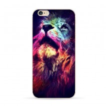 Phone Cases Black white lion For Apple Iphone 6s Case For Samsung Galaxy S5 S6 S7 Edge J5 cheetah TPU Case Oil painting effect