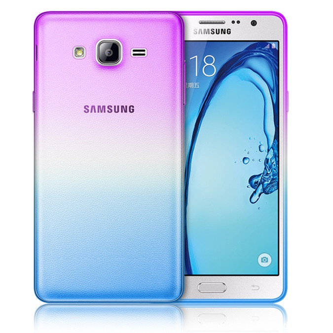For Samsung Galaxy S5 Case Transparent Gradient Color TPU Silicon Shell