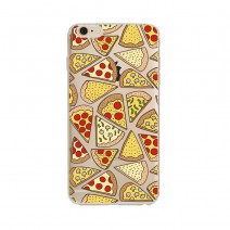 Fashion-designed Printed Design Donuts Pizza Transparent Soft Silicone TPU Cover Coque For iPhone 4 4S 5 5S SE 5C 6 6S Plus Case