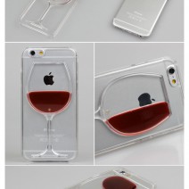 3D Liquid Cocktail Bottle Flow Red Wine coque For iPhone 6 case for iphone 6 phone cases Cover For iPhone 6 Plus case