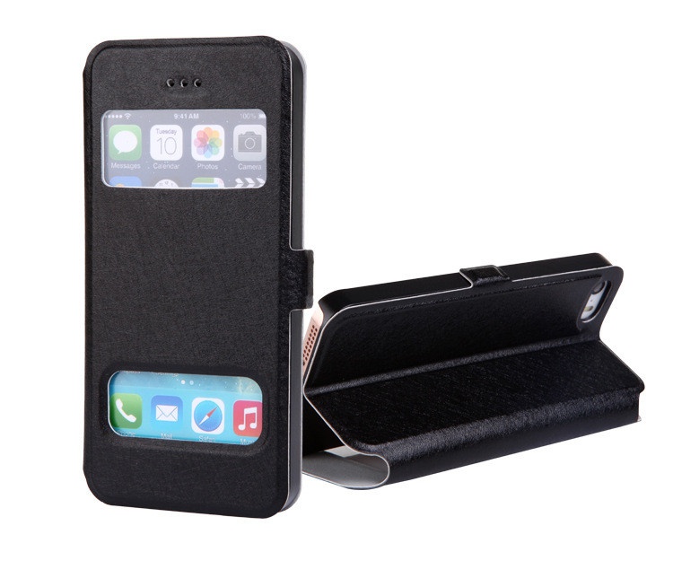 Case For Apple Iphone 5 case For iPhone 5s cases Coque Cover Luxury Smart Front Window View Leather Flip